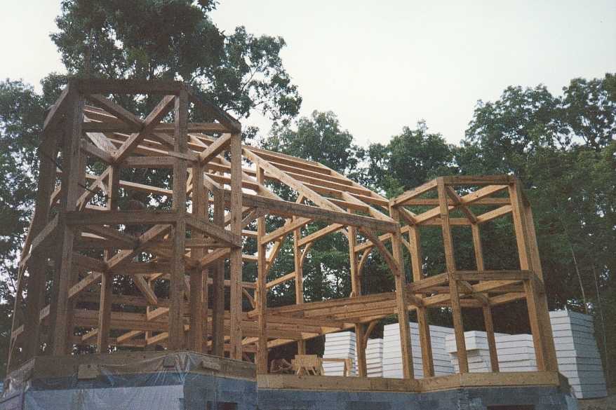 The timbers assembled